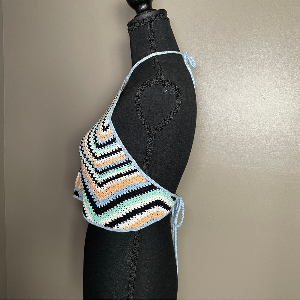 VICTOR GLEMAUD Crochet Halter Top - Picture 3 of 7